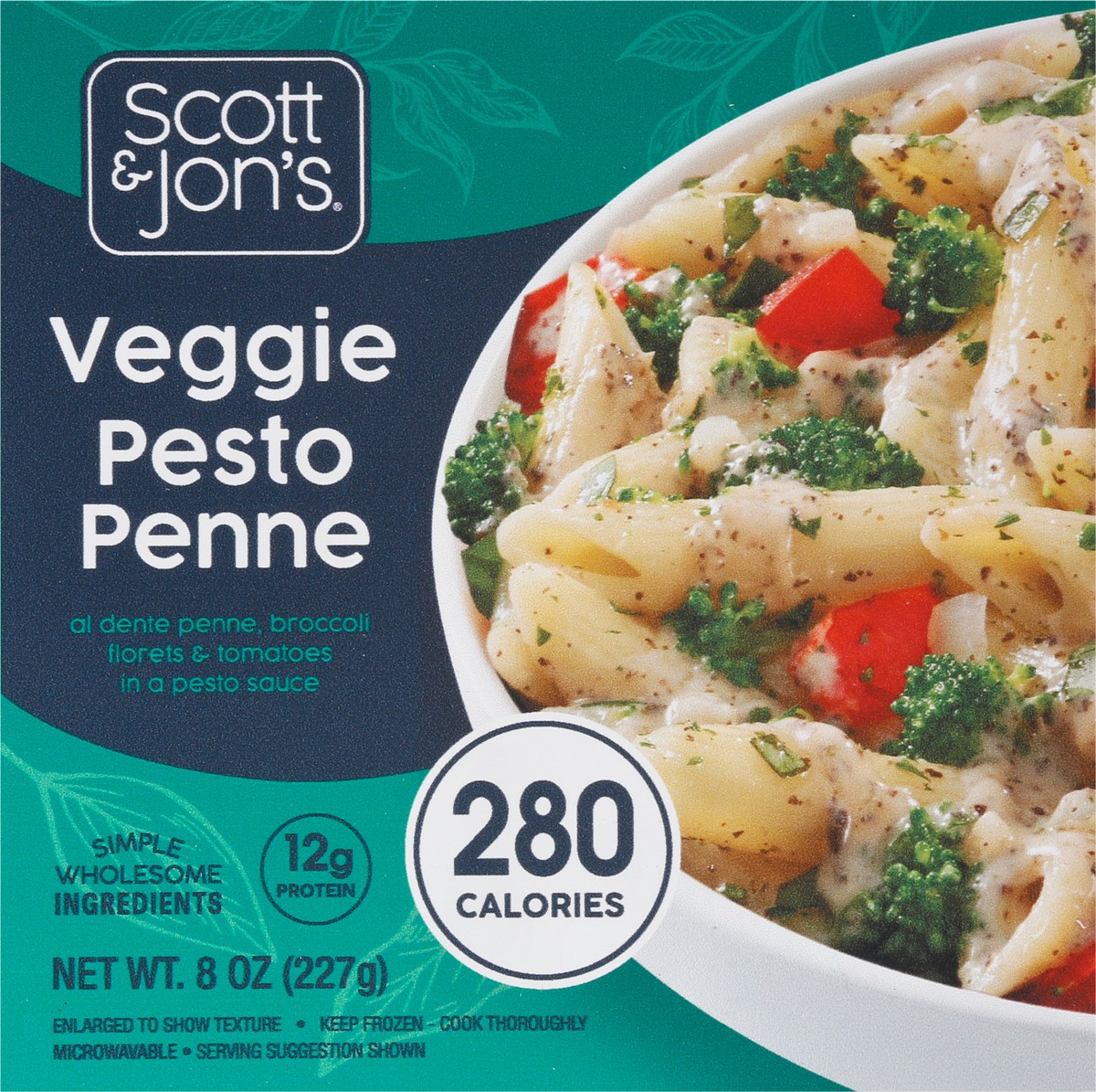 slide 5 of 14, Scott & Jon's Veggie Pesto Penne 8 oz, 8 oz