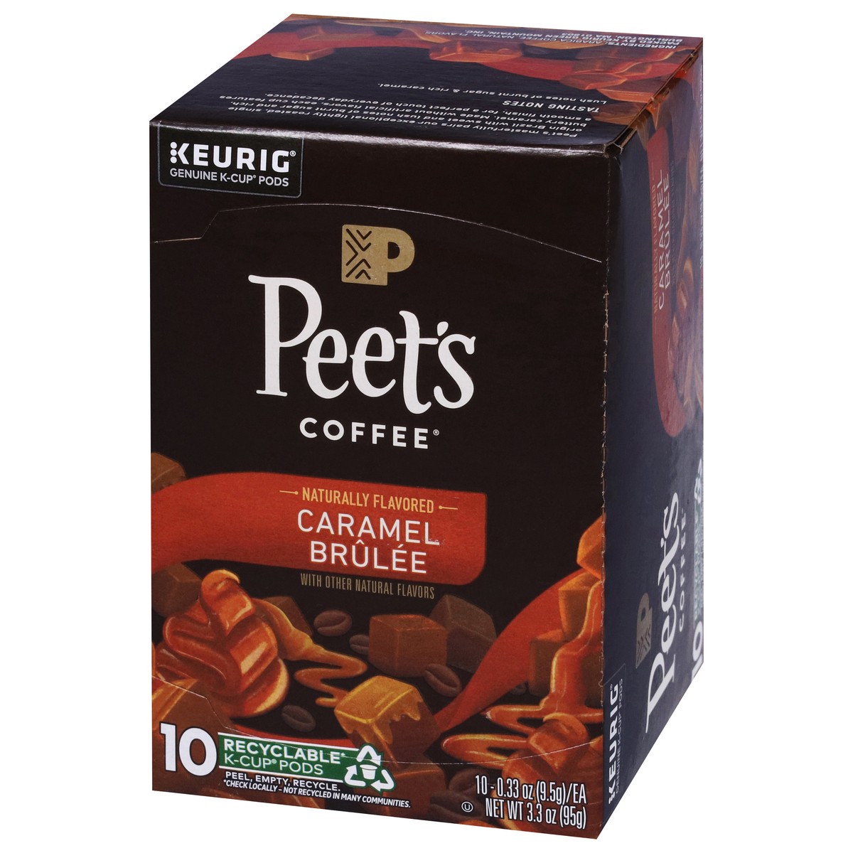 slide 3 of 9, Peet's Coffee, Caramel Brulee Light Roast K-Cup Coffee Pods - 10ct Carton, 10 ct