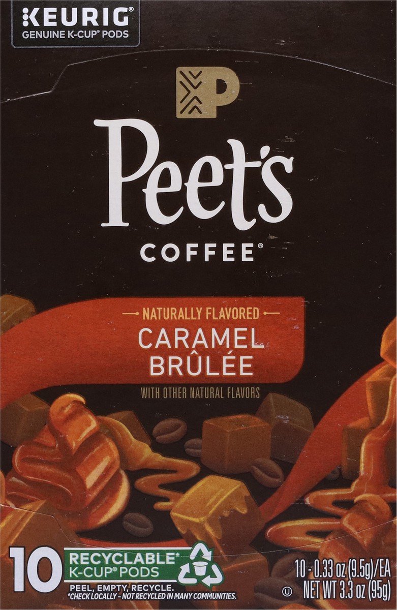 slide 6 of 9, Peet's Coffee, Caramel Brulee Light Roast K-Cup Coffee Pods - 10ct Carton, 10 ct