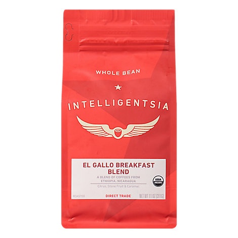 slide 1 of 1, Intelligentsia El Gallo Whl Bean Coffee - 11 oz, 11 oz