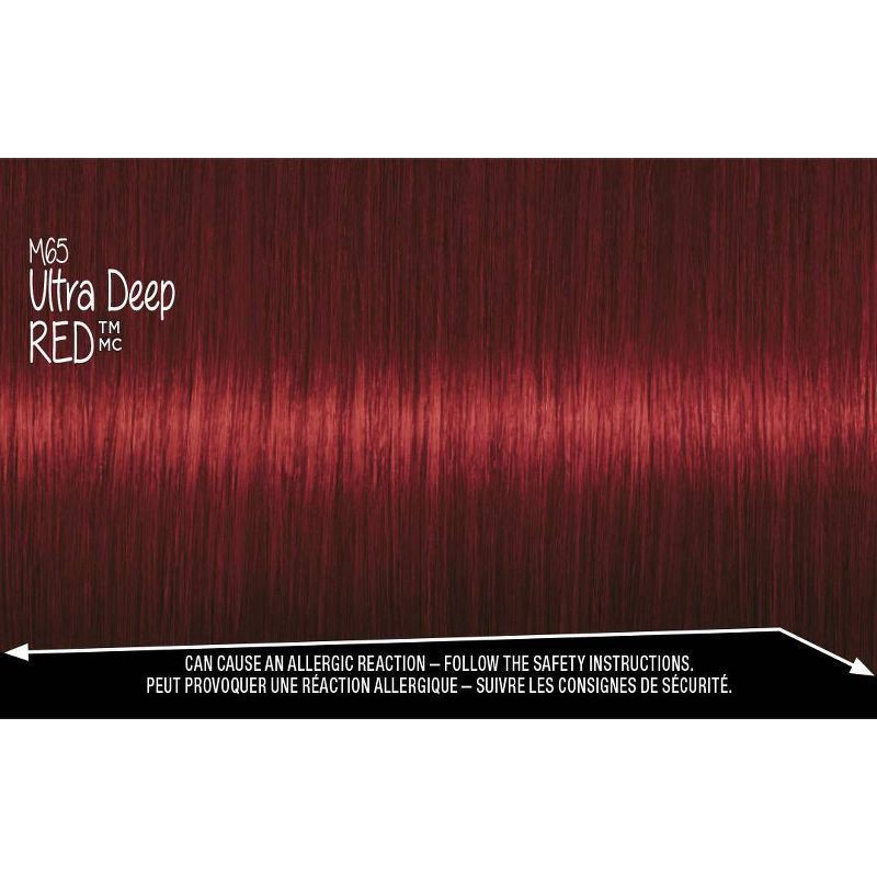 slide 5 of 7, Schwarzkopf Got2b Metallics Permanent Hair Color, M65 Deep Red, 60 ct