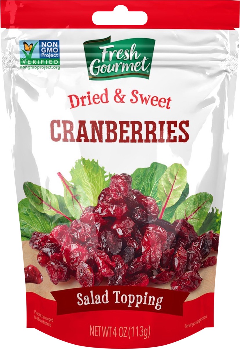 slide 3 of 3, Fresh Gourmet Dried & Sweet Cranberries, 4 oz