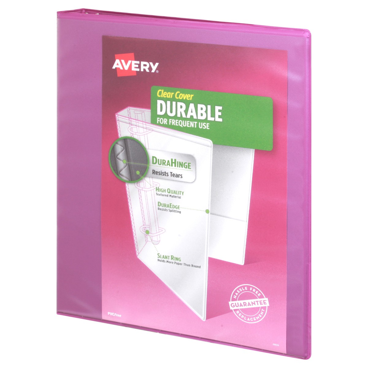 slide 8 of 9, Avery 1 Inch Durable Clear Cover Binder 1 ea, 1 ct