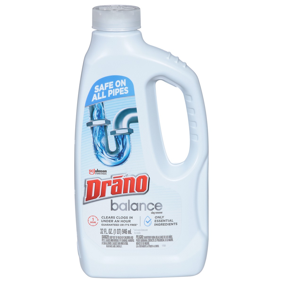 slide 1 of 5, Drano Balance Drain Cleaner, 32 fl oz; 946 ml