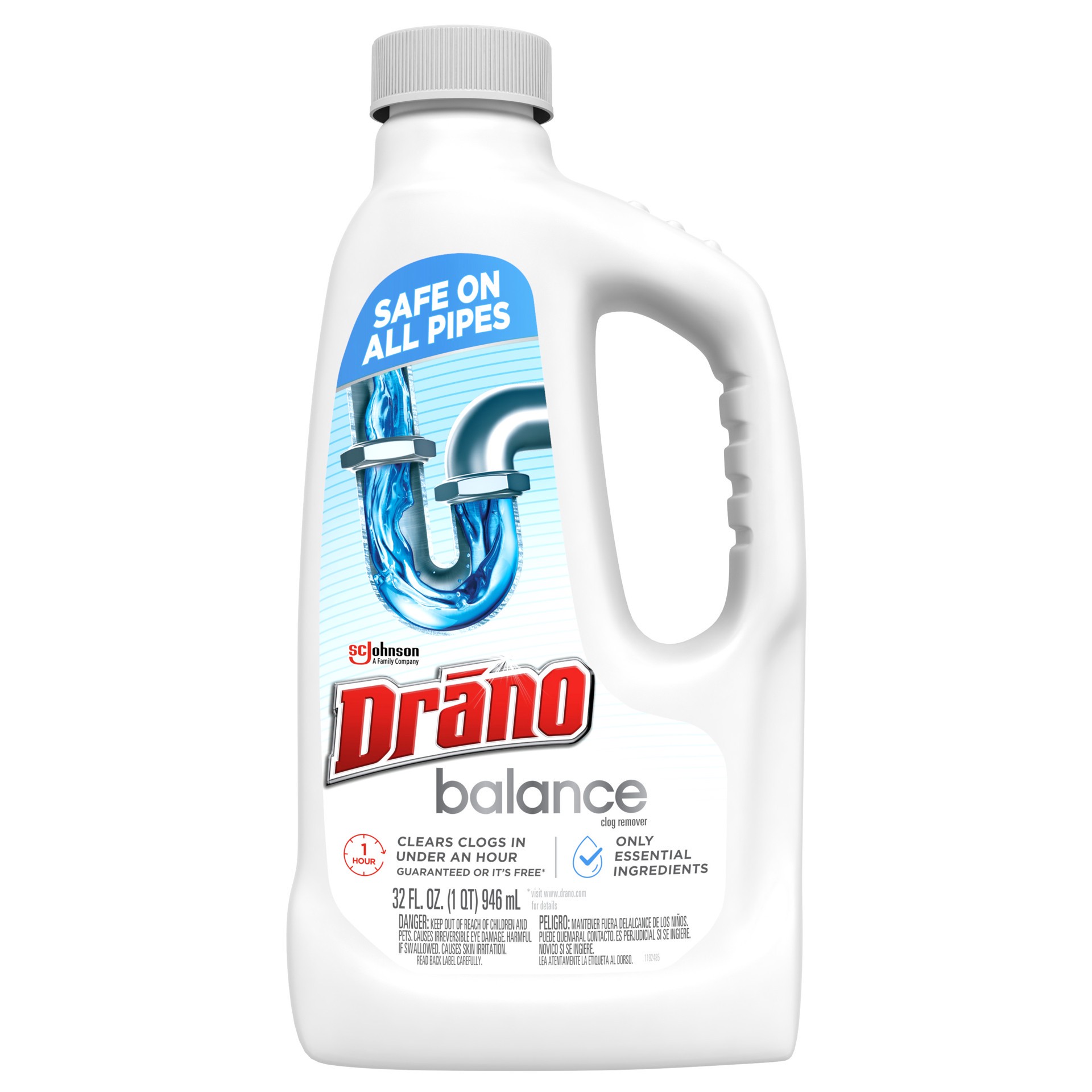 slide 1 of 5, Drano Balance Drain Cleaner, 32 fl oz; 946 ml