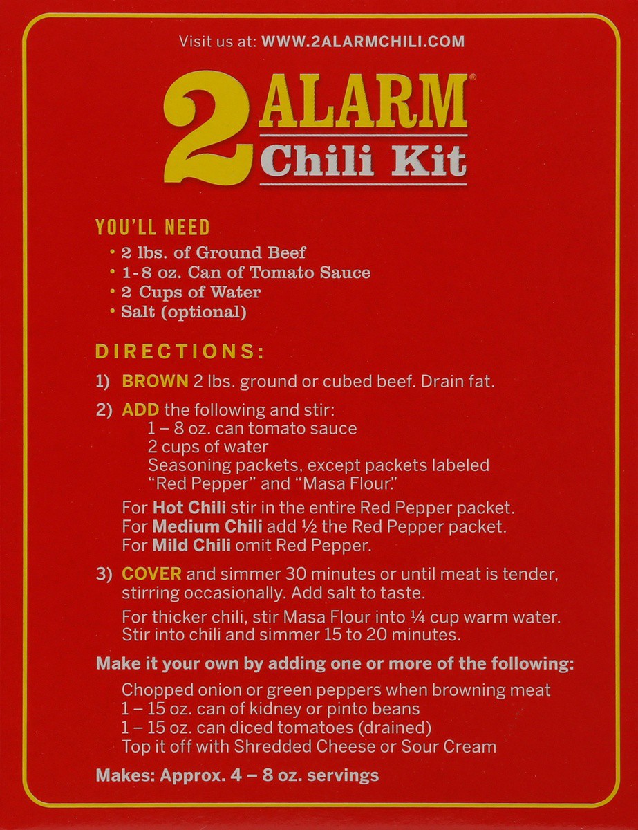 slide 9 of 9, Wick Fowler's Famous Texas Style 2 Alarm Chili Kit 3.3 oz, 3.3 oz