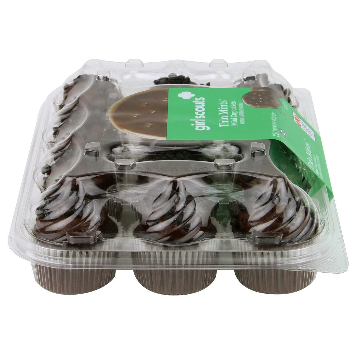 slide 2 of 3, Girl Scout Thin Mint Cupcakes, 10 oz