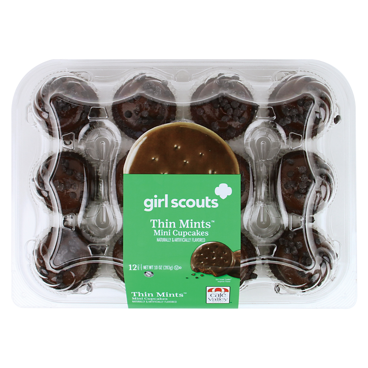 slide 1 of 3, Girl Scout Thin Mint Cupcakes, 10 oz
