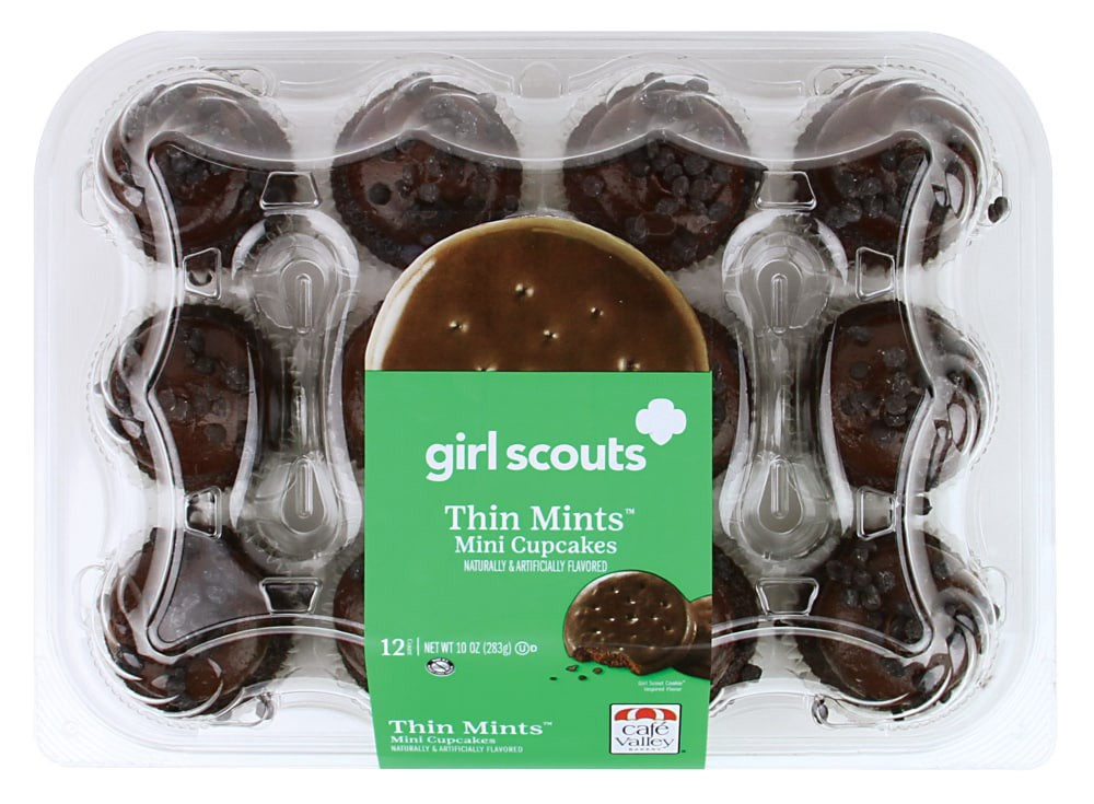 slide 1 of 1, Girl Scout Thin Mint Cupcakes, 10 oz