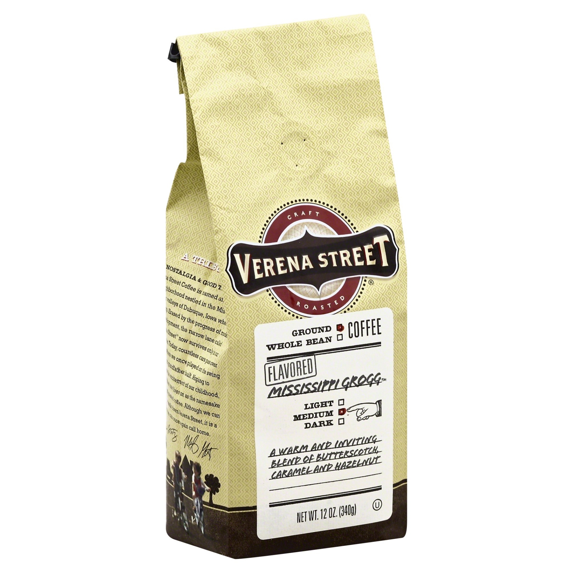 slide 1 of 1, Verena Street Mississippi Grogg Ground Coffee, 12 oz