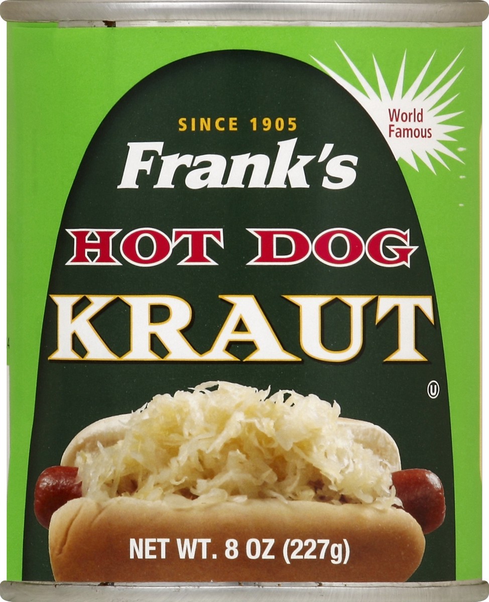 slide 2 of 2, Frank's Hot Dog Kraut 8 oz, 8 oz