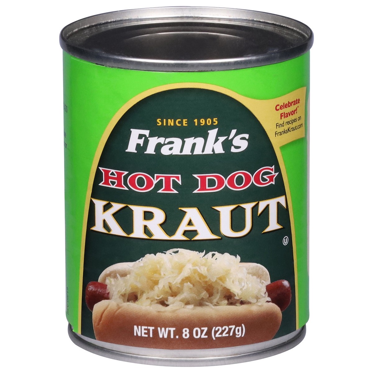 slide 1 of 2, Frank's Hot Dog Kraut 8 oz, 8 oz