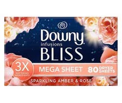 Downy Sheet Infusions Sparkling Amberrose Bls Ms