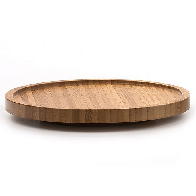 slide 1 of 2, RSVP Natural Bamboo Tool Crock Turntable, 1 ct