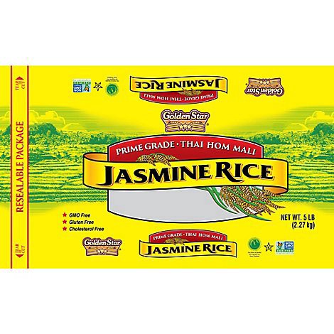 slide 1 of 1, Golden Star Thai Hom Mali Jasmine Rice - 5 Lb, 5 lb