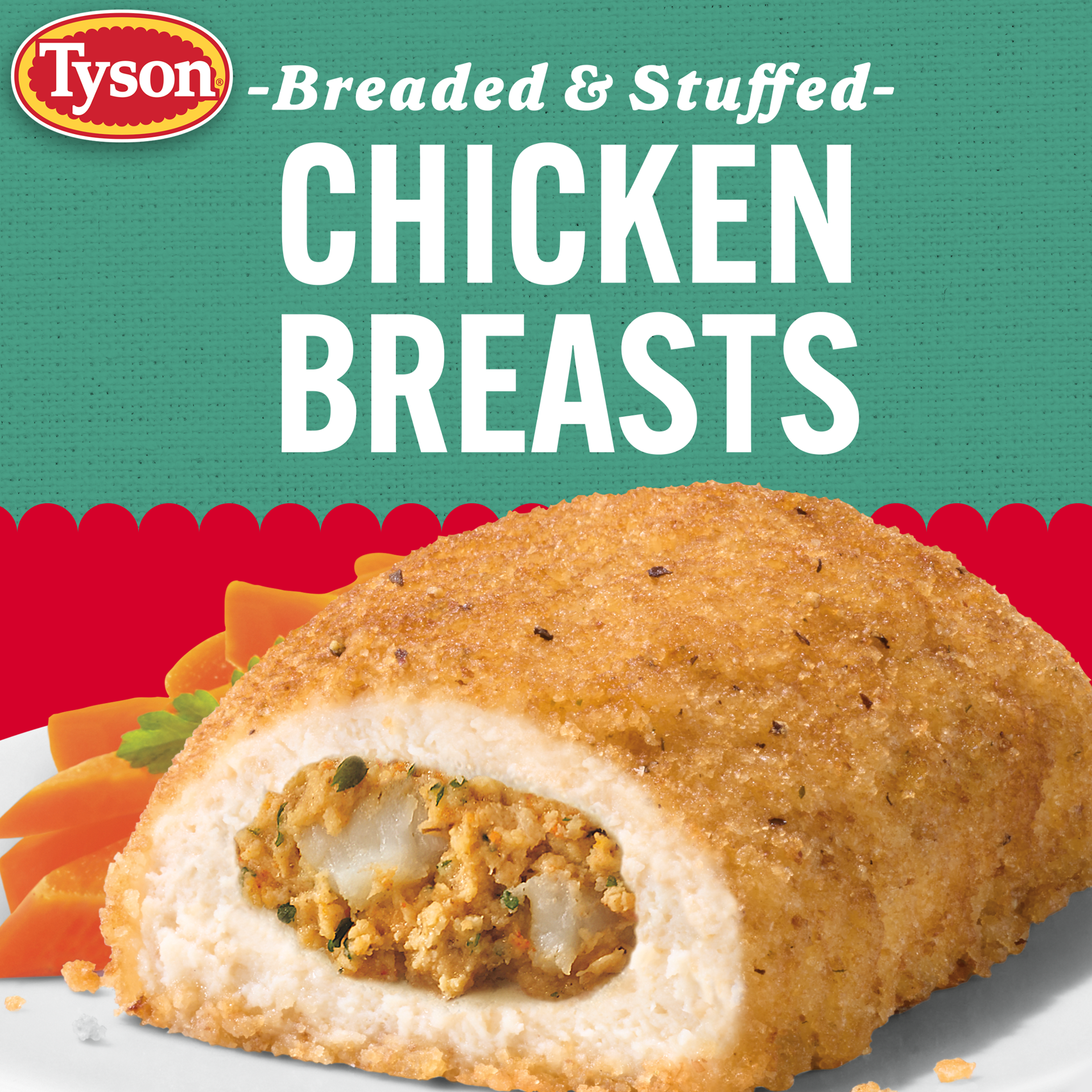 slide 2 of 10, Tyson Frozen Stuffed Chicken Breasts Scallop Lobster, 2 Count, 2 ct