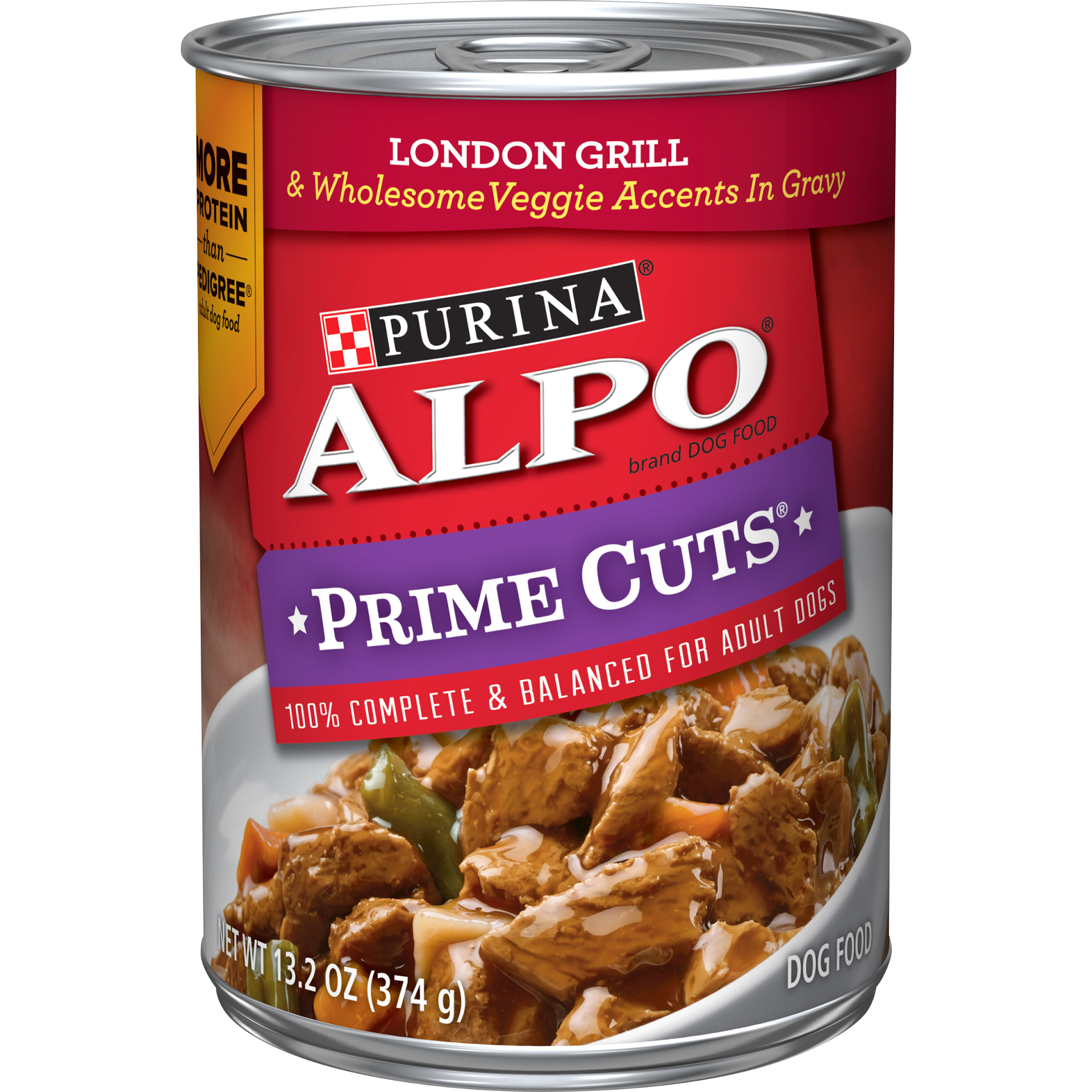 slide 1 of 7, Purina ALPO Prime Cuts London Grill Dog Food, 13.19 oz