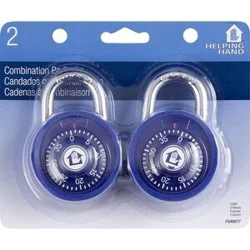 Helping Hand Combination Padlock, 2 ct