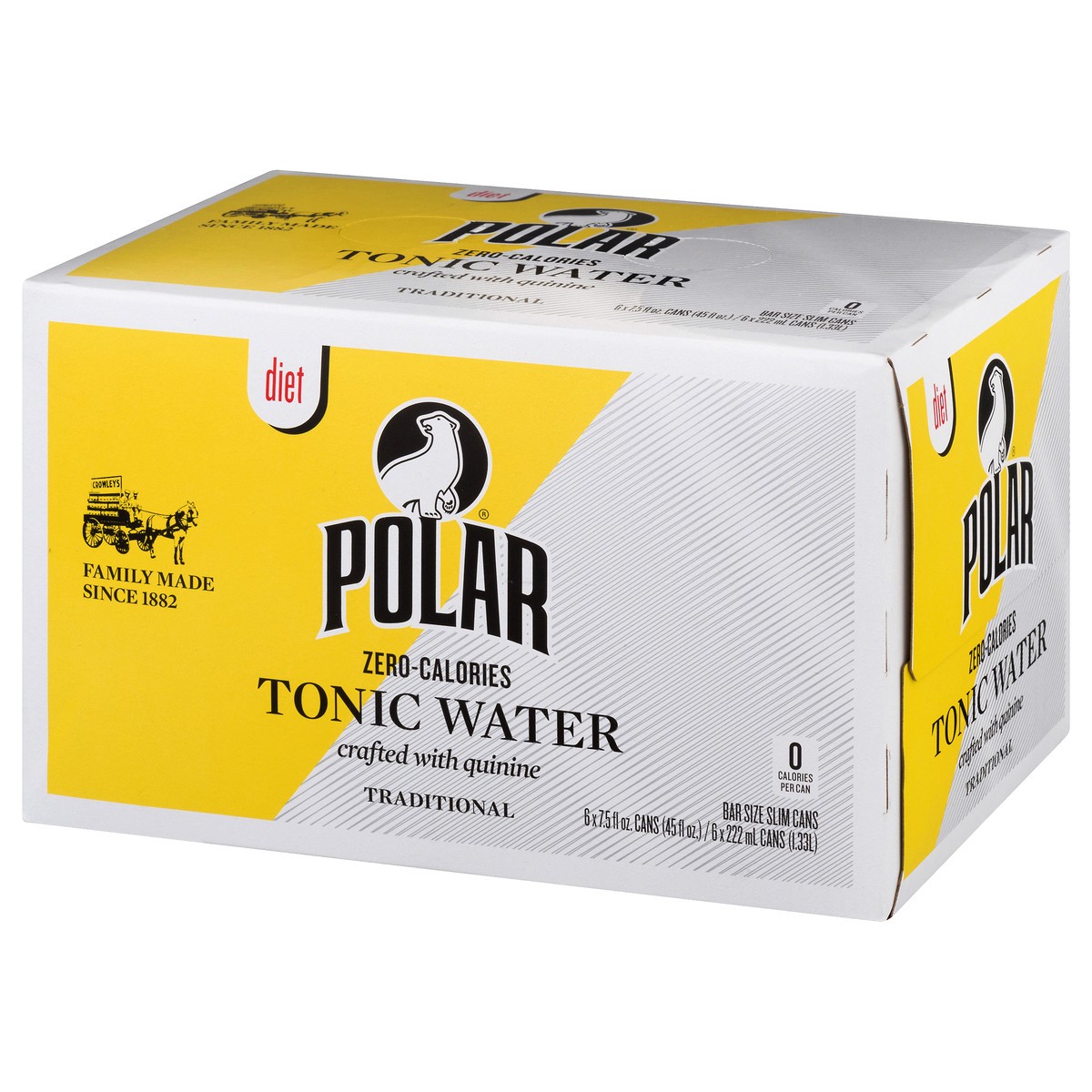 slide 7 of 10, Polar Beverages Tonic Waterdiet - 45 oz, 45 oz