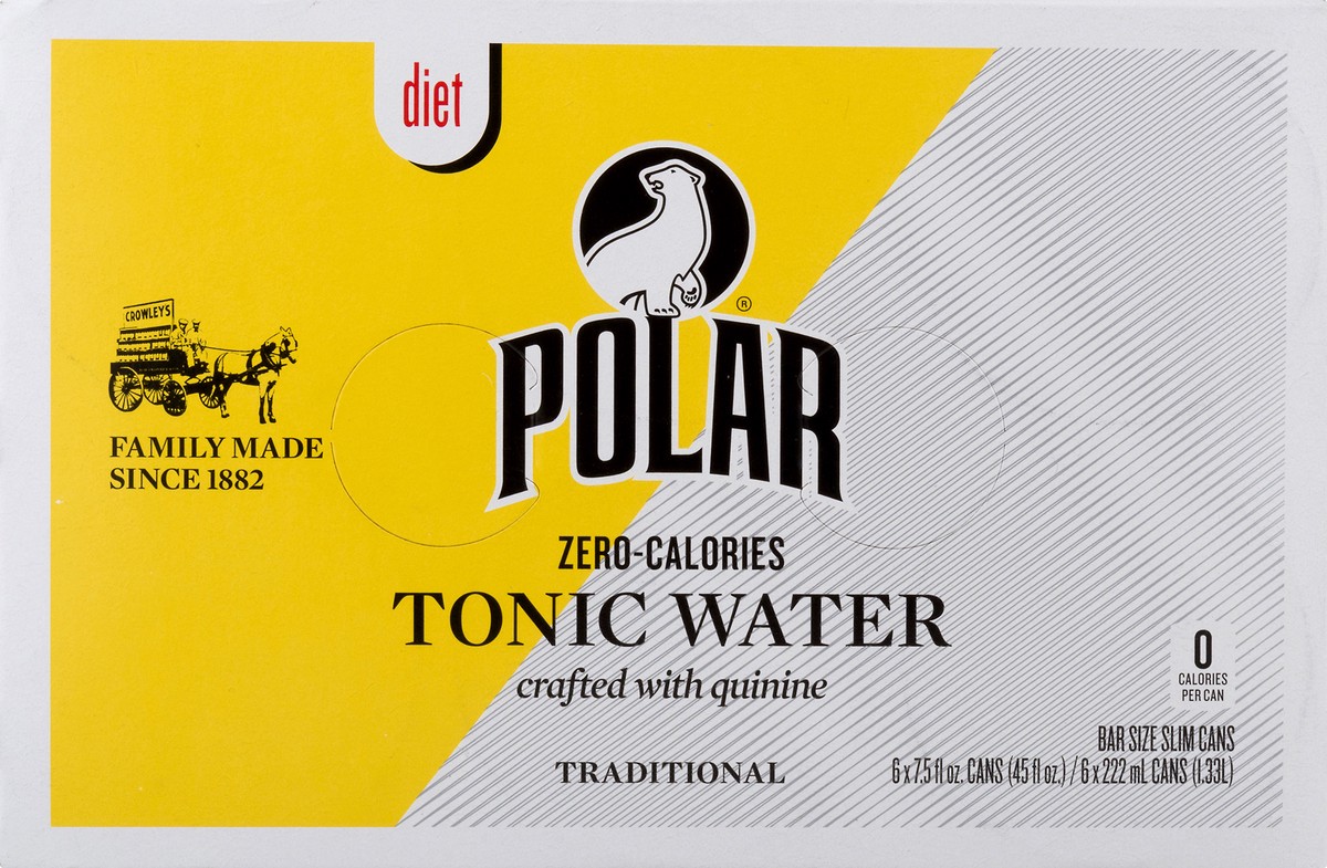 slide 4 of 10, Polar Beverages Tonic Waterdiet - 45 oz, 45 oz