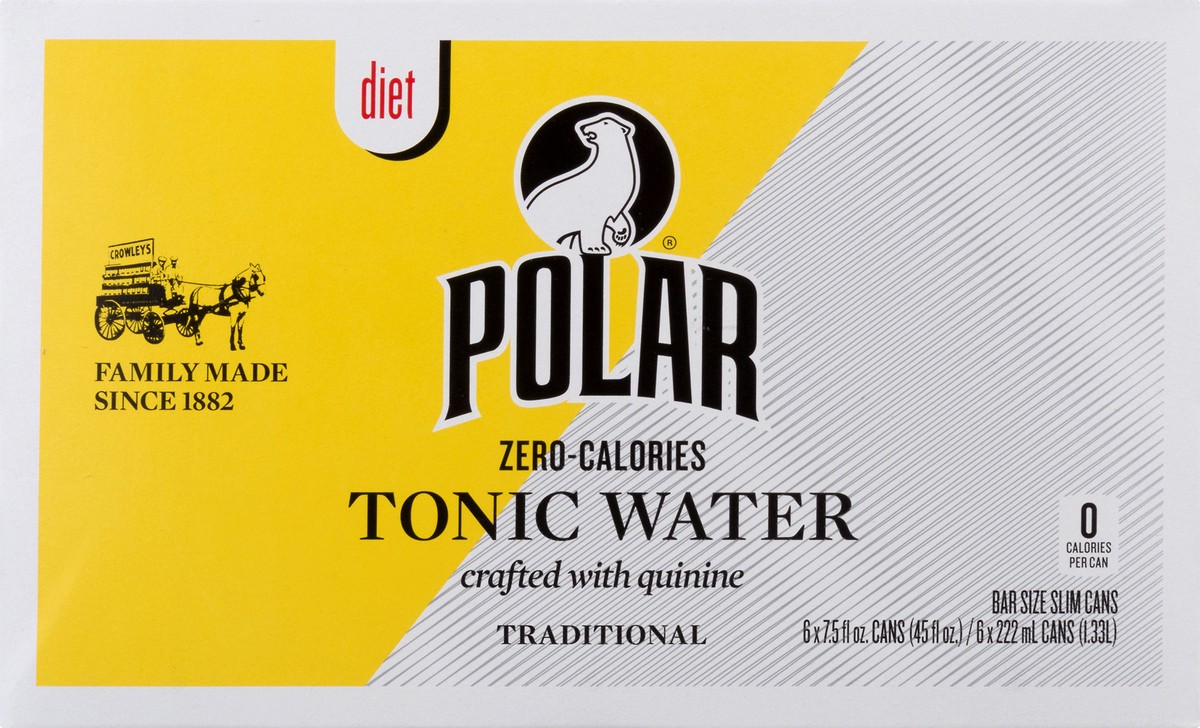 slide 8 of 10, Polar Beverages Tonic Waterdiet - 45 oz, 45 oz