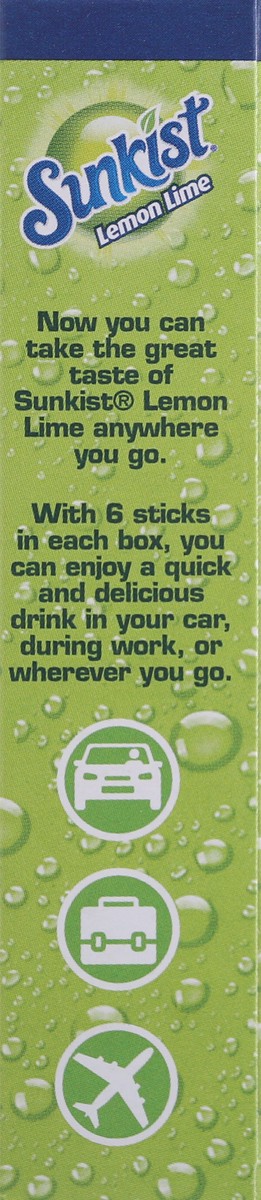 slide 8 of 9, Sunkist Zero Sugar Lemon Lime Drink Mix Singles-Sunkist - 6 ct, 6 ct