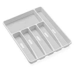 madesmart Classic Large Silverware Tray, White