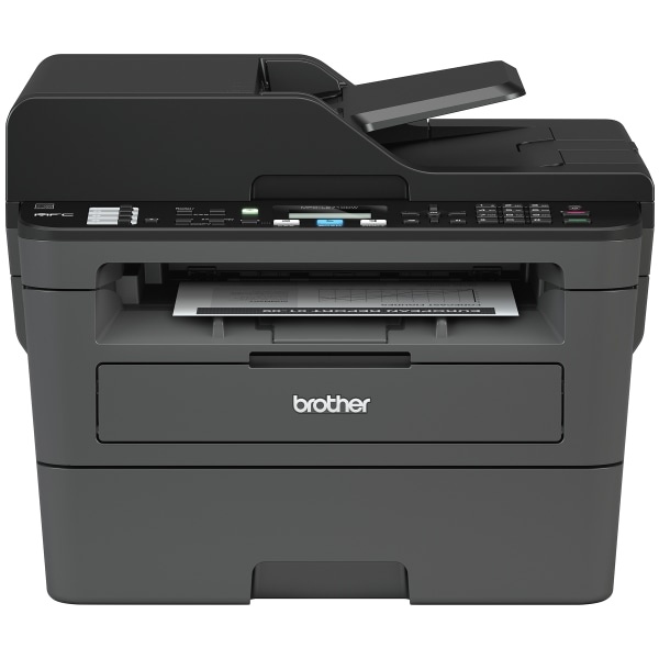 slide 1 of 1, Brother Mfc-L2710Dw Compact Wireless Monochrome Laser All-In-One Printer, Scanner, Copier, Fax, 1 ct