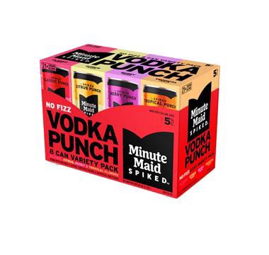 slide 1 of 1, Minute Maid Spiked Vodka Punch Rtd Cocktail 8 Pkc, 96 fl oz