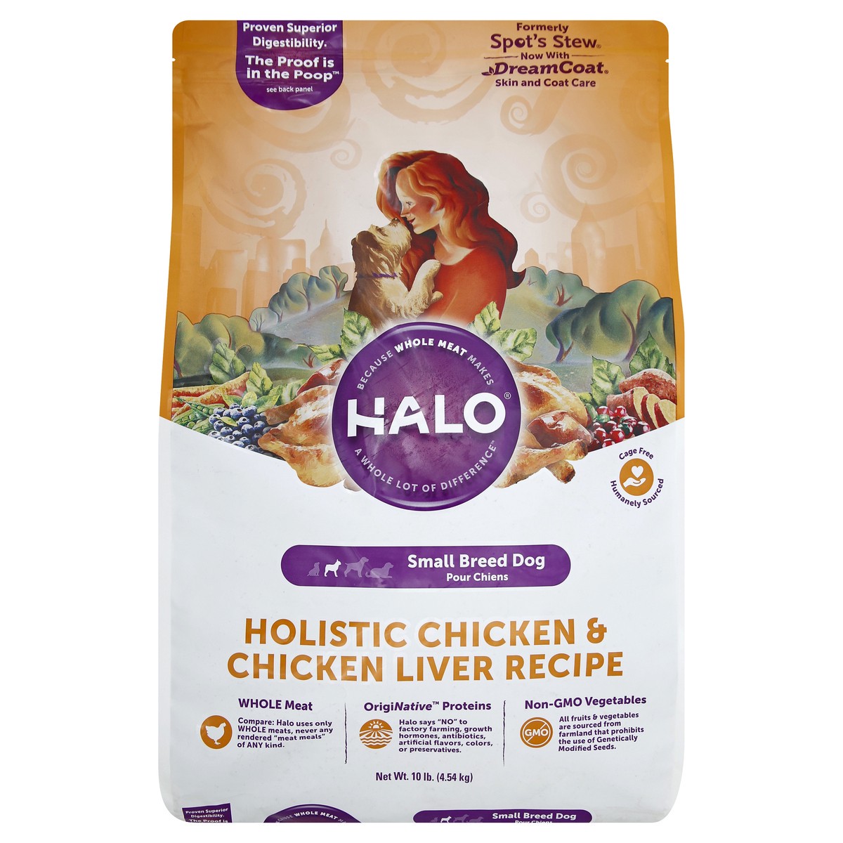 slide 5 of 8, Halo Dog Food 10 lb, 10 lb