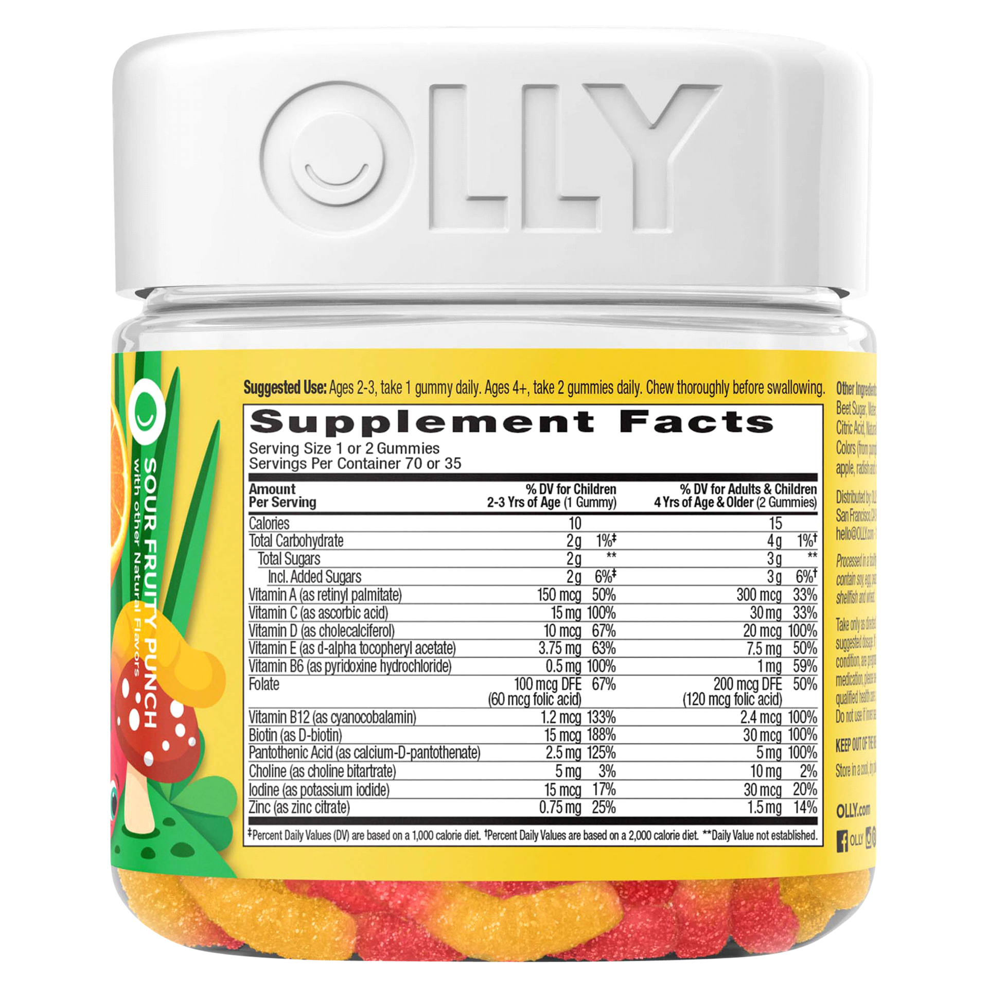 slide 13 of 17, OLLY Kids Multi Worms - 70ct, 70 ct