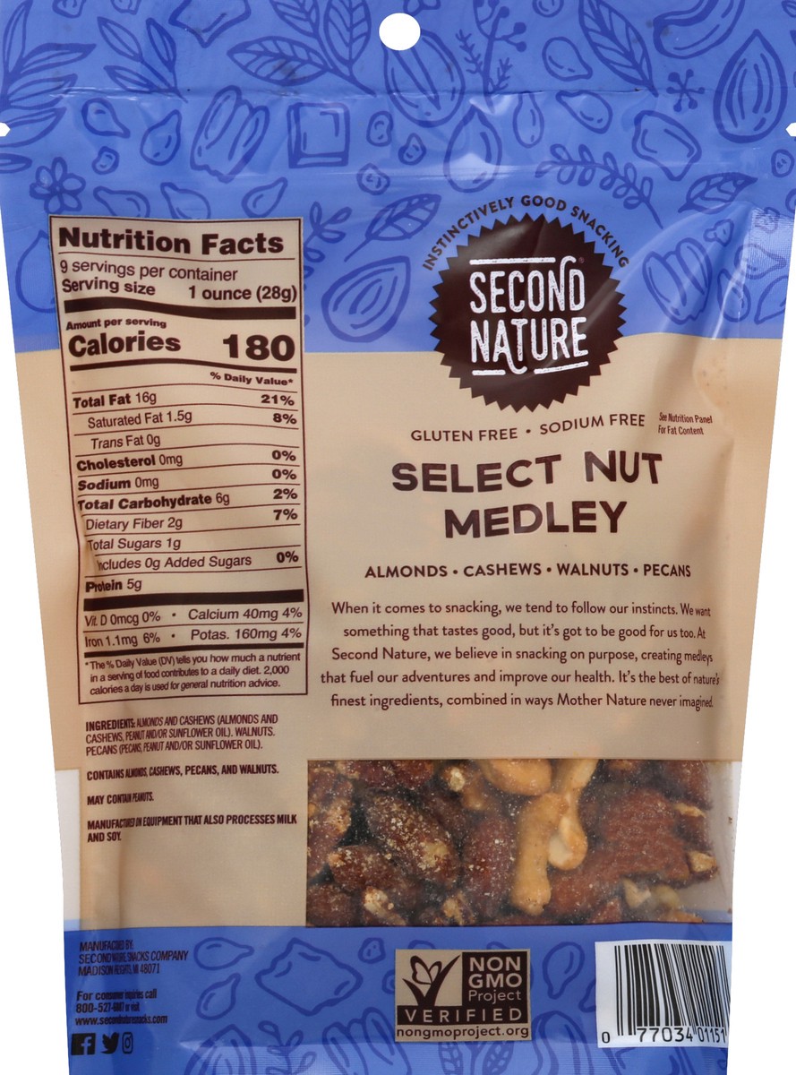 slide 6 of 6, Second Nature Select Nut Medley, 9 oz