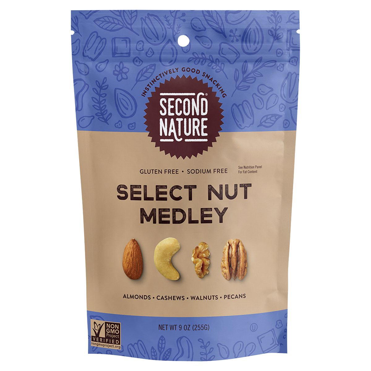 slide 1 of 6, Second Nature Select Nut Medley, 9 oz