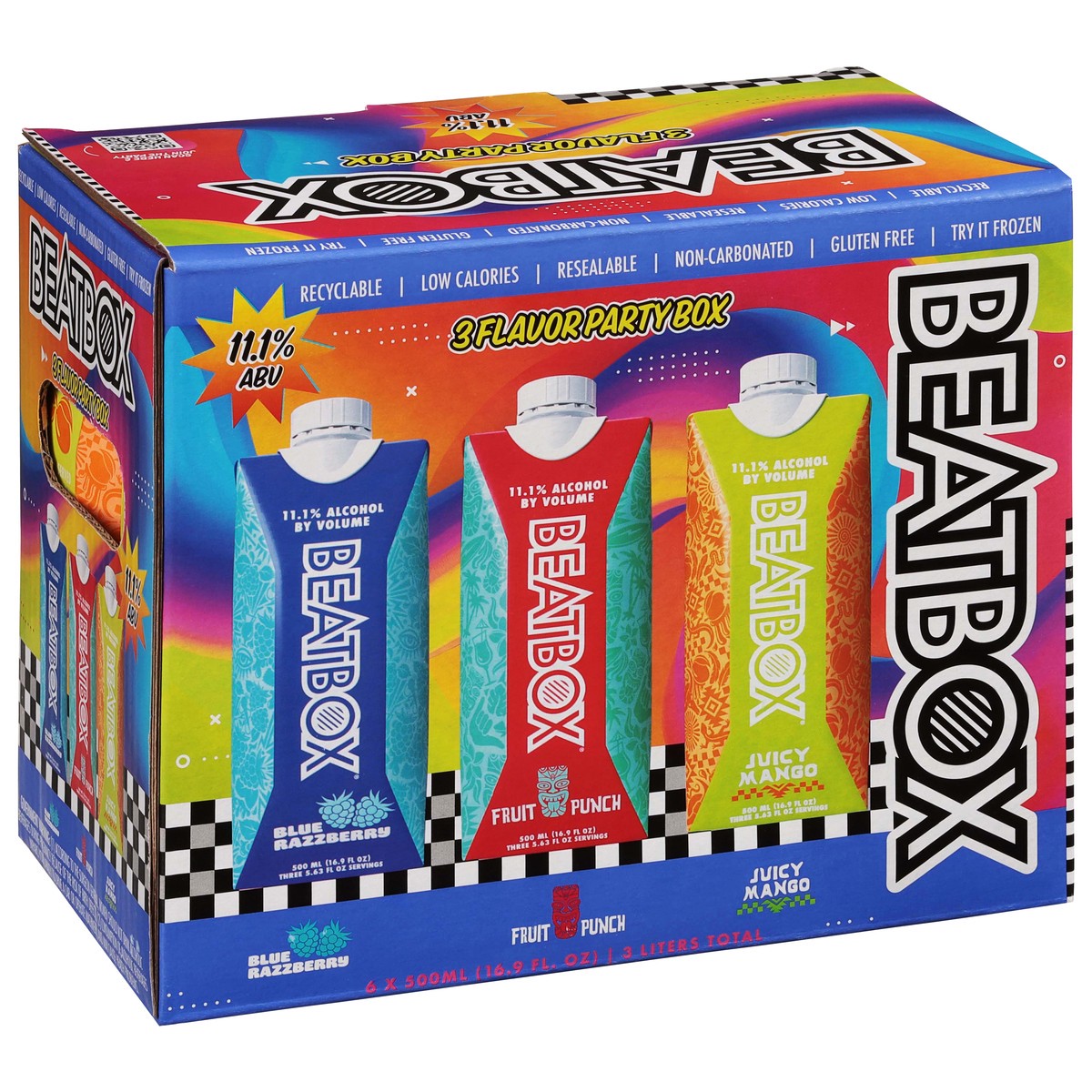 slide 2 of 9, Beatbox 3 Flavor Party Box 6 - 16.9 fl oz Bottles, 6 ct; 500 ml