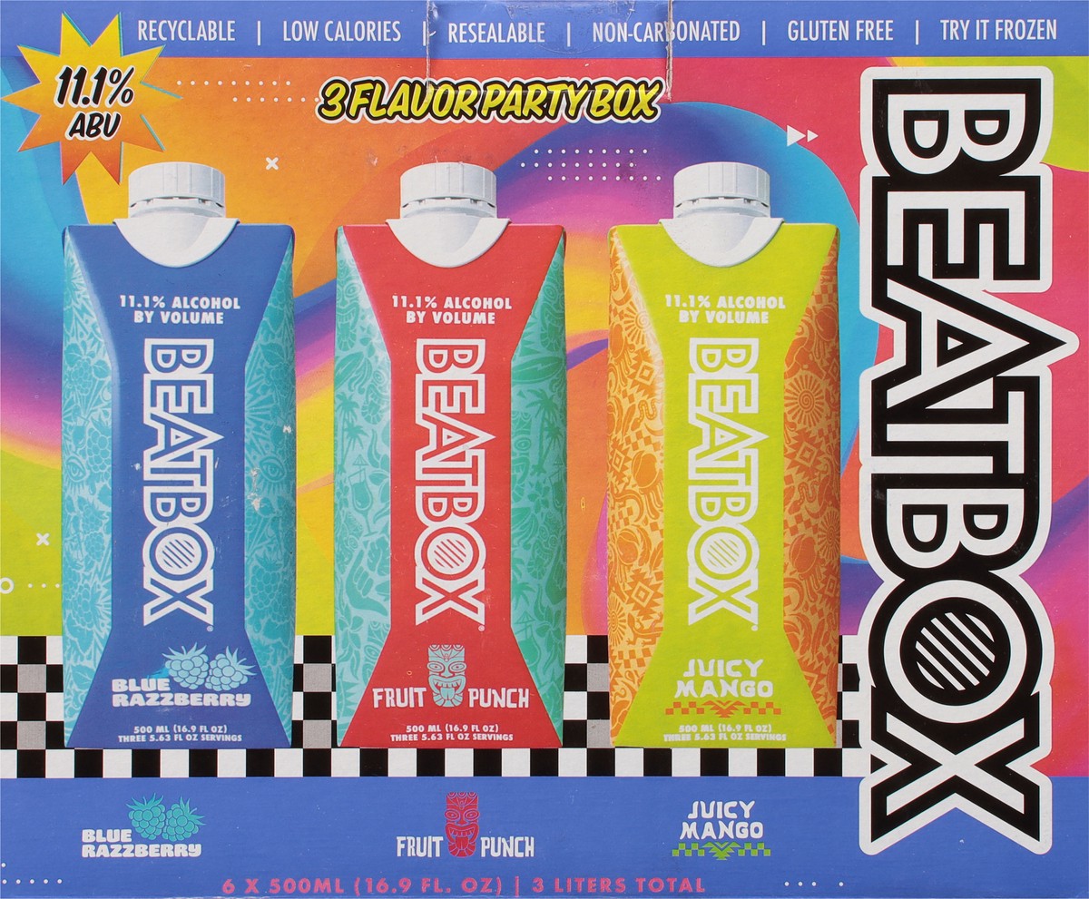 slide 6 of 9, Beatbox 3 Flavor Party Box 6 - 16.9 fl oz Bottles, 6 ct; 500 ml