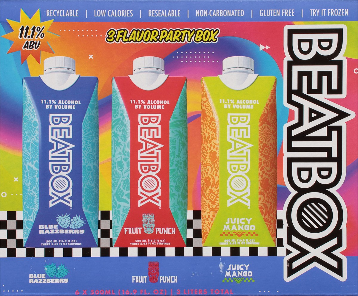 slide 7 of 9, Beatbox 3 Flavor Party Box 6 - 16.9 fl oz Bottles, 6 ct; 500 ml