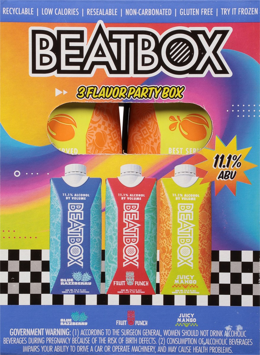 slide 8 of 9, Beatbox 3 Flavor Party Box 6 - 16.9 fl oz Bottles, 6 ct; 500 ml