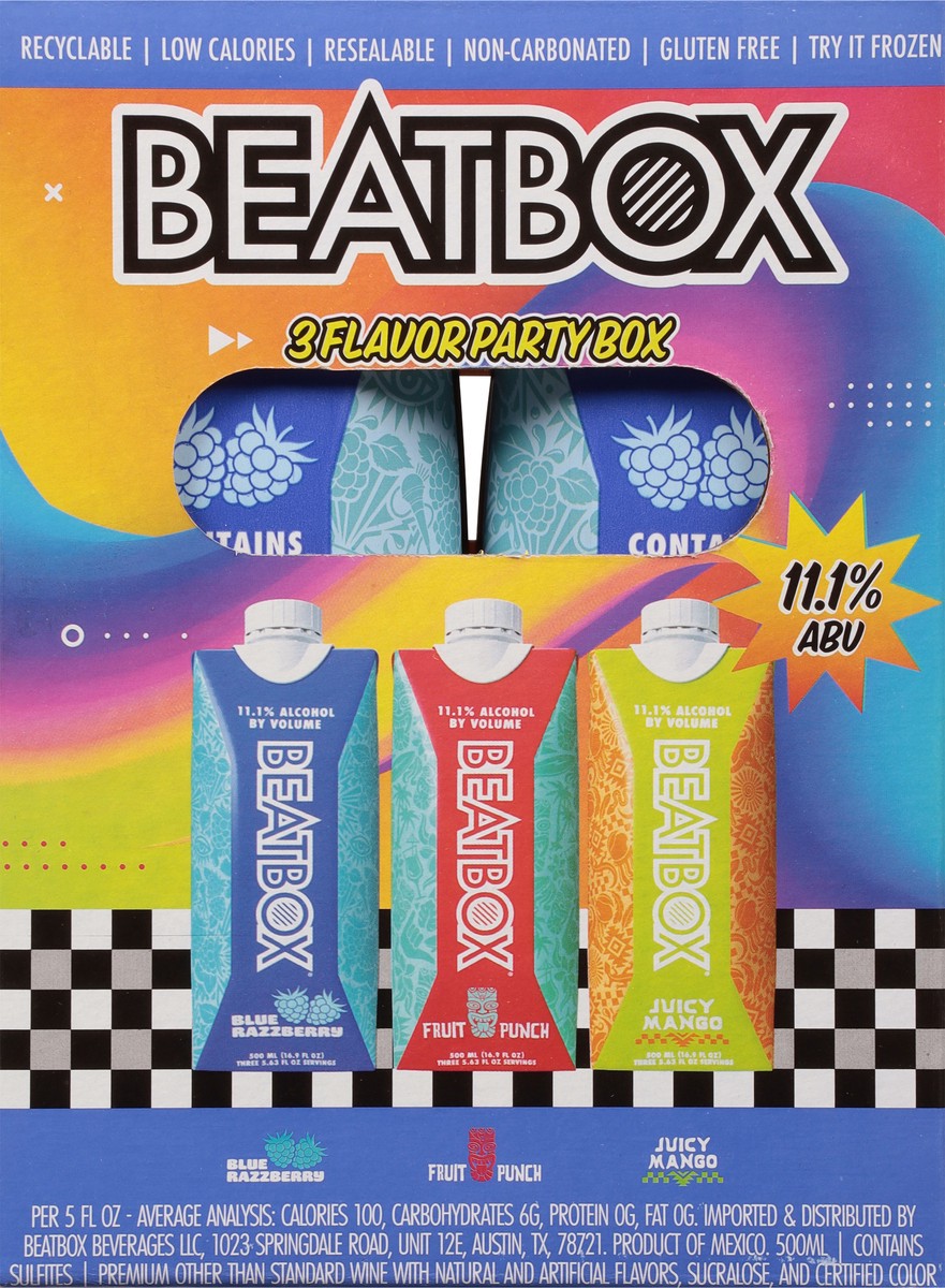 slide 3 of 9, Beatbox 3 Flavor Party Box 6 - 16.9 fl oz Bottles, 6 ct; 500 ml