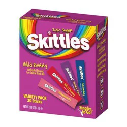 Skittles Drink Sticks Variety Pack Wild Berry 30ct