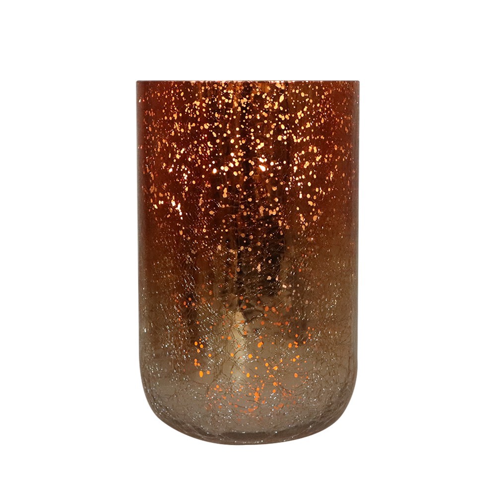 slide 2 of 3, 9.5" Ombre Glass Hurricane Candle Holder By Ashland, 5.91 in x 5.9 in x 9.45 in