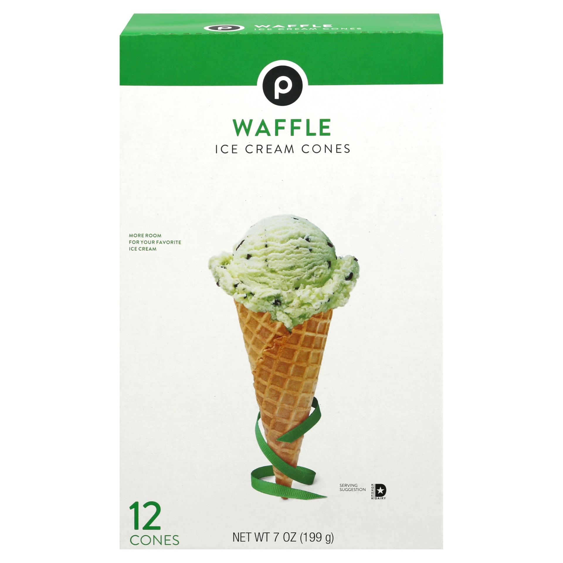 slide 1 of 1, Publix Waffle Ice Cream Cones, 12 ct