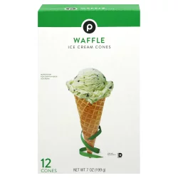 Publix Waffle Ice Cream Cones - 12 ct