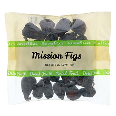 slide 1 of 1, Nature's Eats Dry Mission Figs, 8 oz