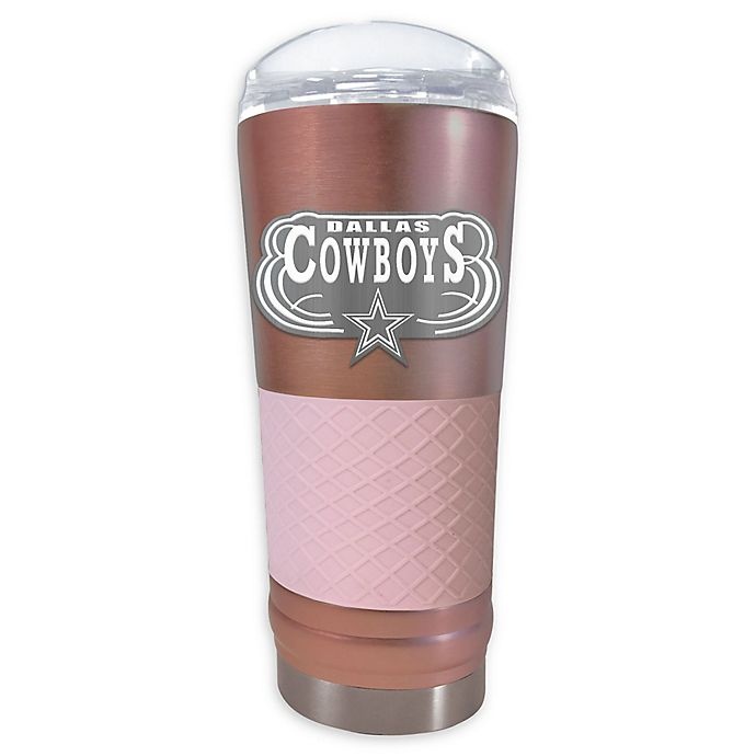 slide 1 of 1, NFL Dallas Cowboys Rose Gold Draft Vacuum-Insulated Tumbler, 24 oz