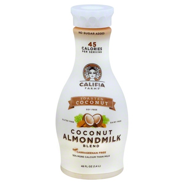 slide 1 of 1, Califia Farms Toasted Coconut Almond Milk, 48 oz