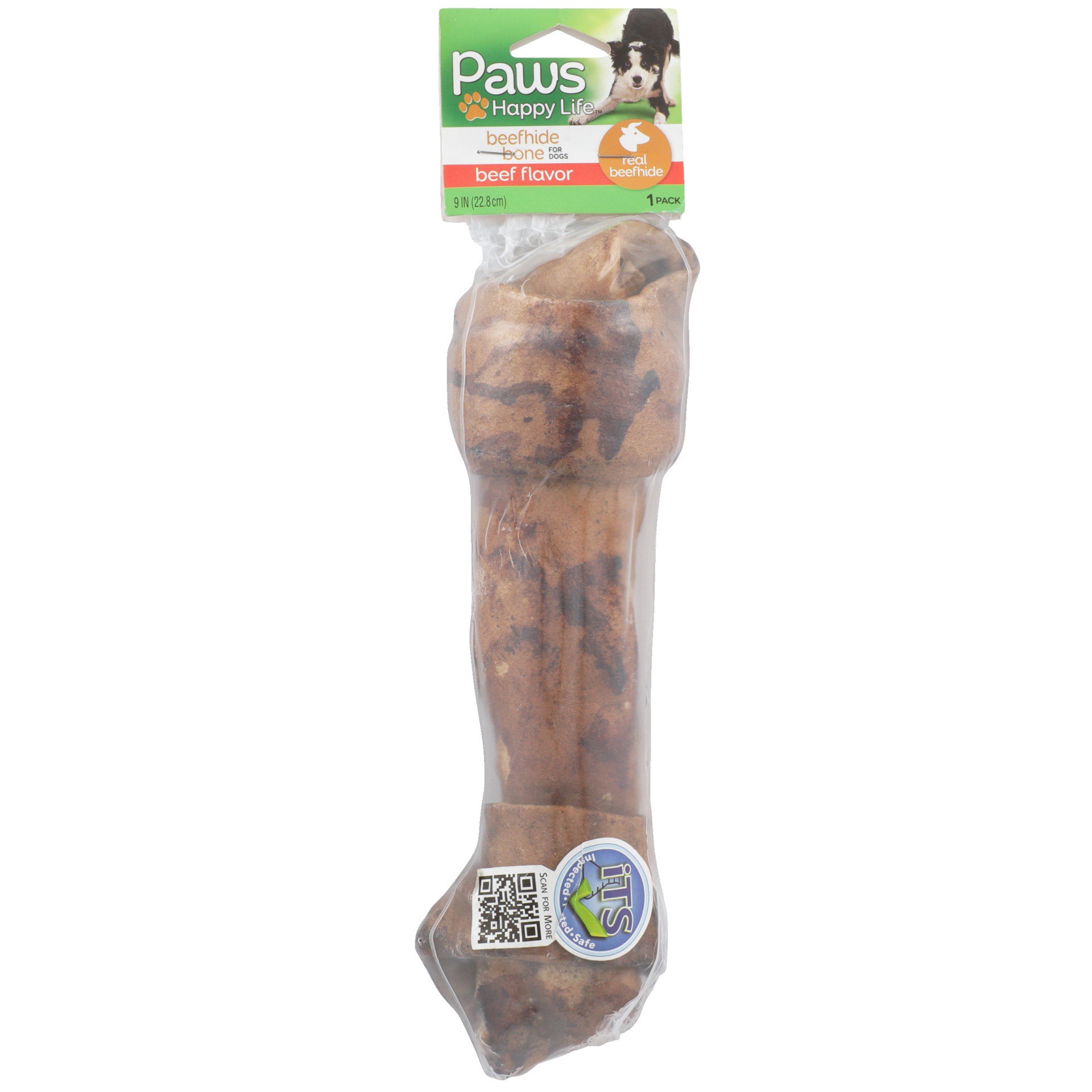 slide 1 of 6, Paws Happy Life Paws Beef Bone 9-10 1Ct, 1 ct