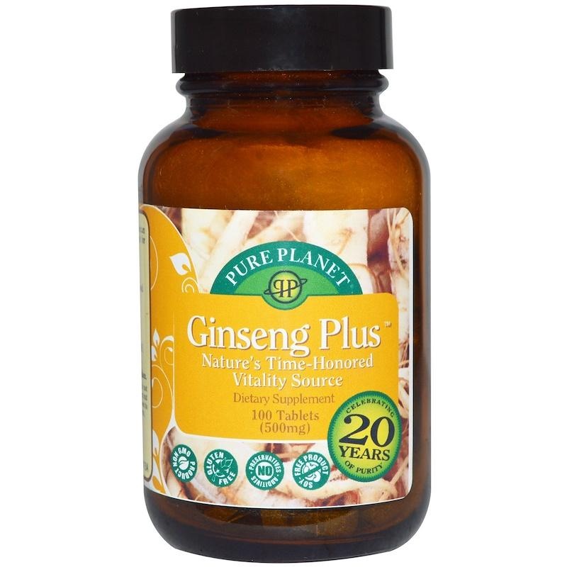 slide 1 of 1, Pure Planet Ginseng Plus, 100 ct