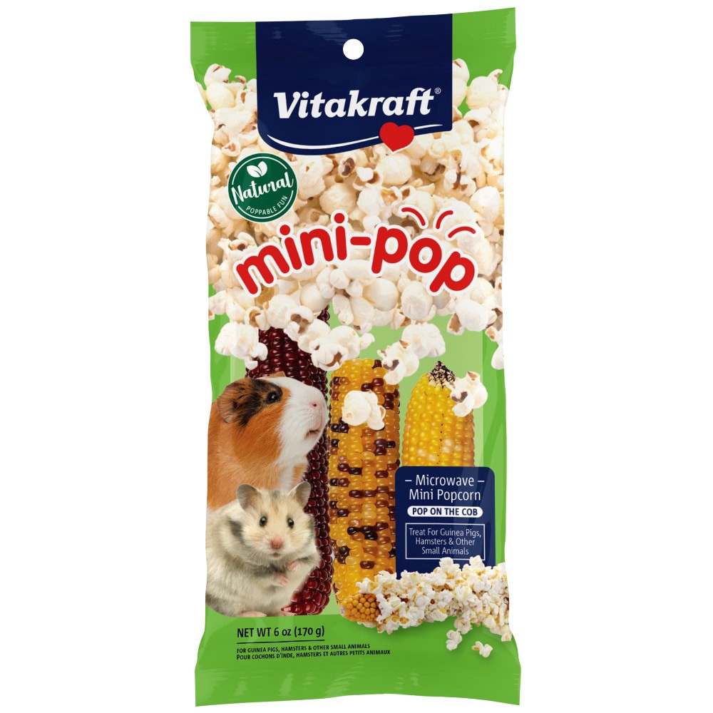 slide 1 of 3, Vitakraft Small Animal Mini Popcorn, 6 oz