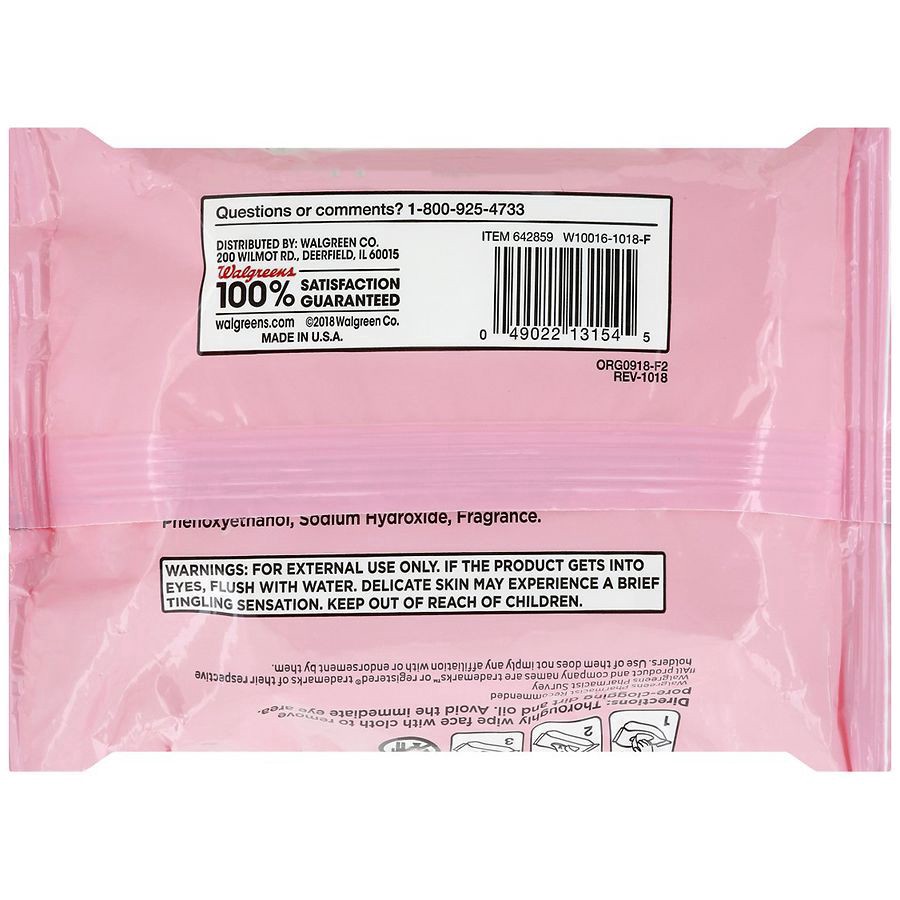slide 3 of 3, Walgreens Facial Wipes - Pink Grapefruit, 25 ct