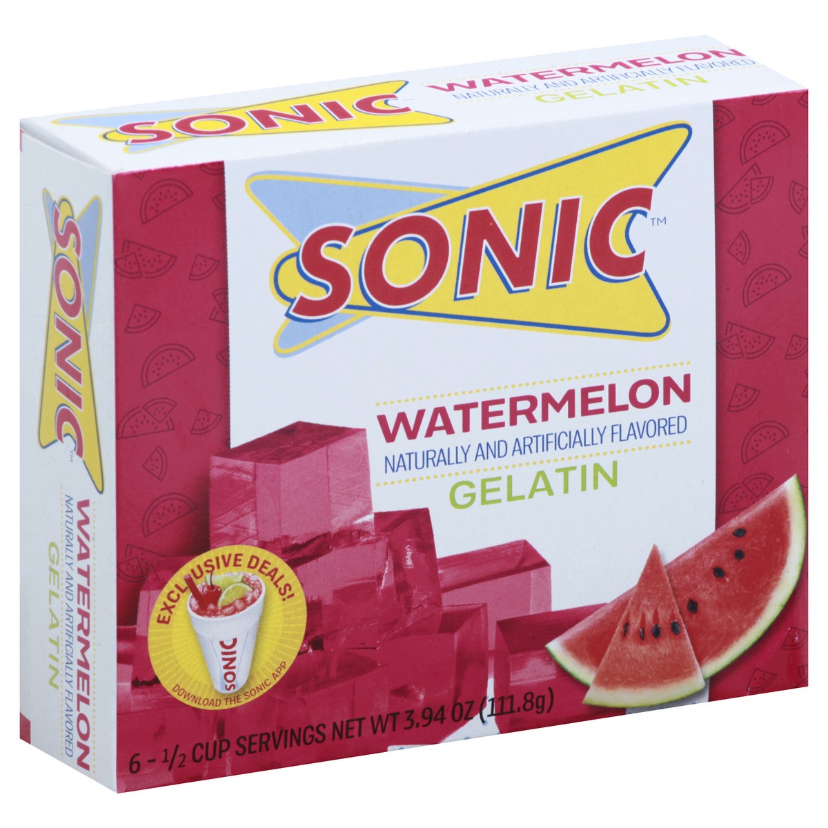 slide 8 of 10, Sonic Watermelon Gelatin, 3.94 oz